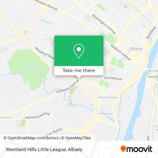 Westland Hills Little League map