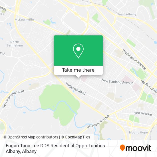 Fagan Tana Lee DDS Residential Opportunities Albany map