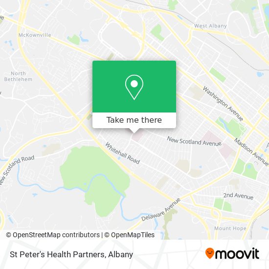 St Peter's Health Partners map