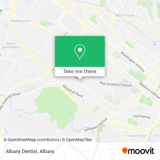 Albany Dentist map