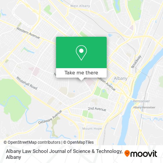 Mapa de Albany Law School Journal of Science & Technology