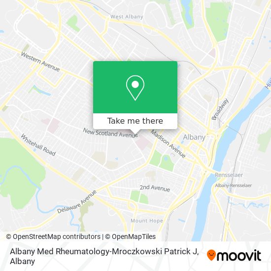Albany Med Rheumatology-Mroczkowski Patrick J map