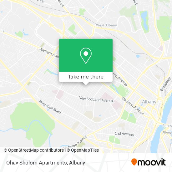 Mapa de Ohav Sholom Apartments