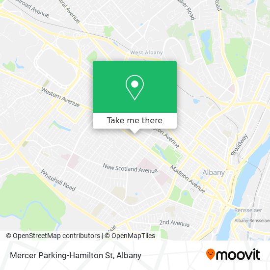 Mapa de Mercer Parking-Hamilton St
