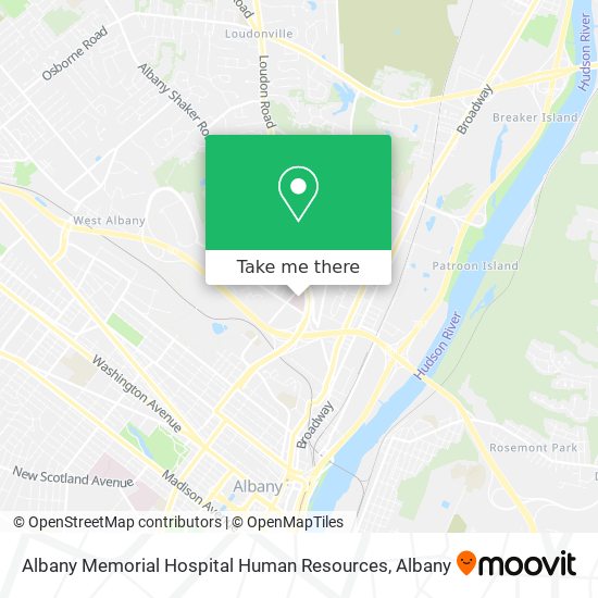 Albany Memorial Hospital Human Resources map