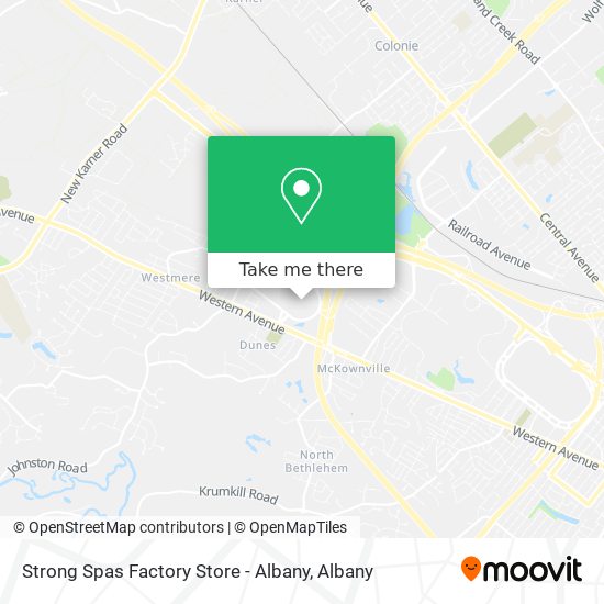 Strong Spas Factory Store - Albany map