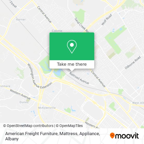 American Freight Furniture, Mattress, Appliance map