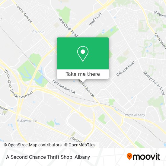 A Second Chance Thrift Shop map