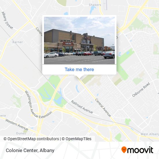 Colonie Center map