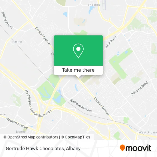 Gertrude Hawk Chocolates map