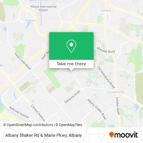 Albany Shaker Rd & Marie Pkwy map