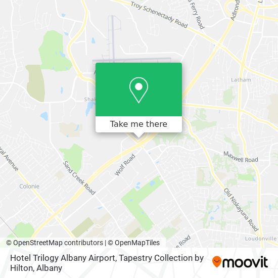 Hotel Trilogy Albany Airport, Tapestry Collection by Hilton map