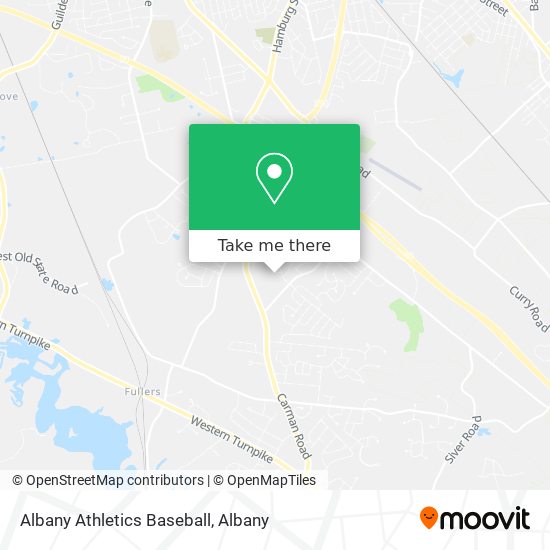 Albany Athletics Baseball map
