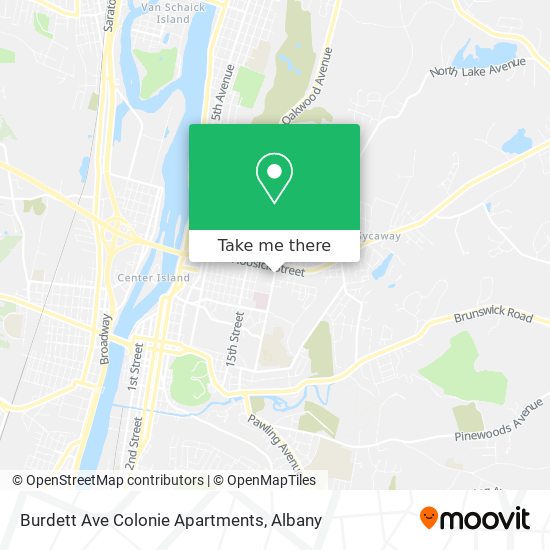 Mapa de Burdett Ave Colonie Apartments