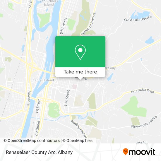 Rensselaer County Arc map