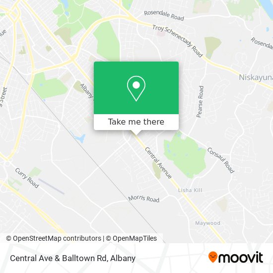 Central Ave & Balltown Rd map