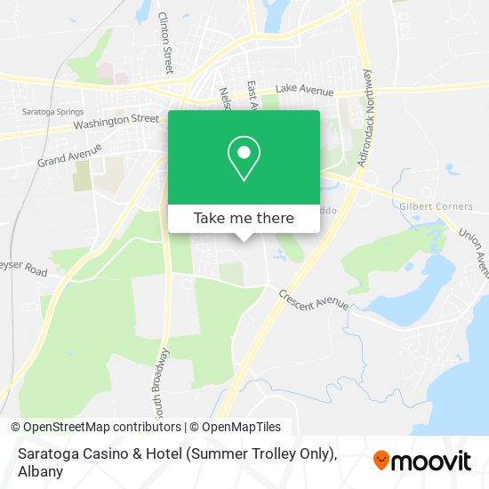 Saratoga Casino & Hotel (Summer Trolley Only) map