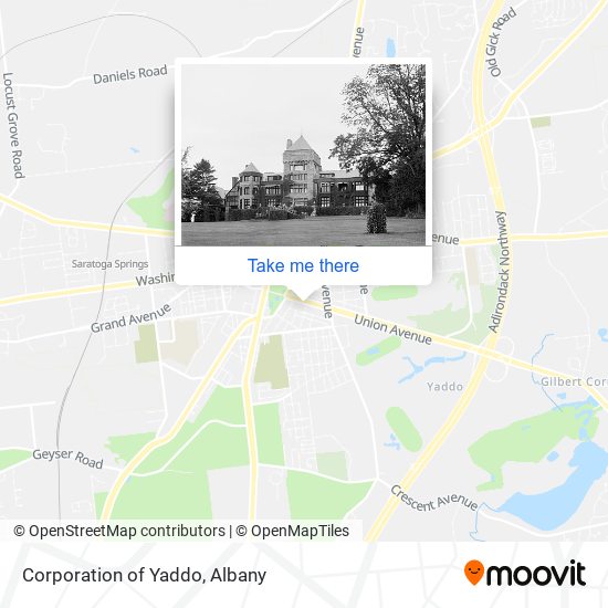Corporation of Yaddo map