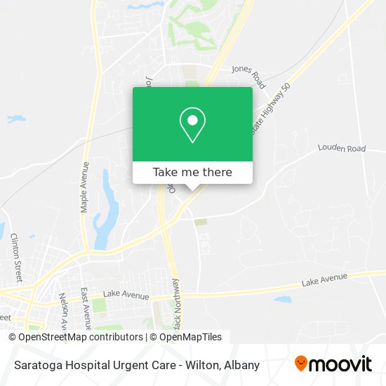 Mapa de Saratoga Hospital Urgent Care - Wilton