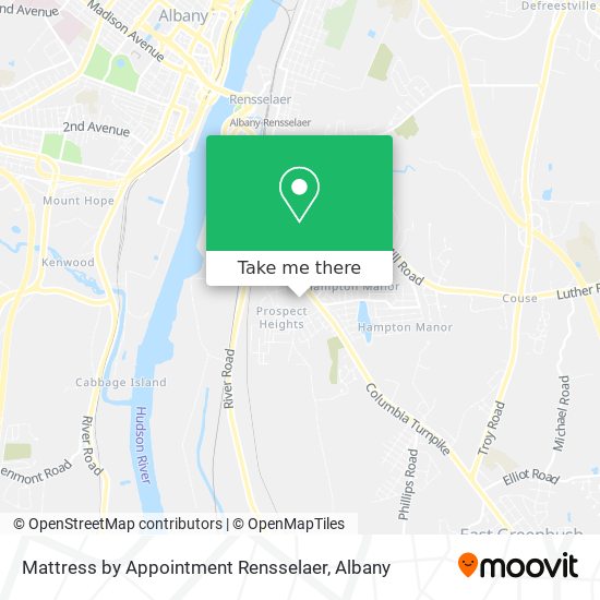 Mattress by Appointment Rensselaer map
