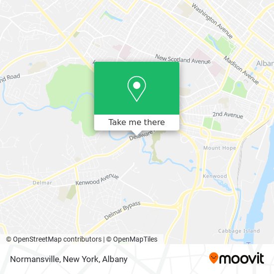 Mapa de Normansville, New York
