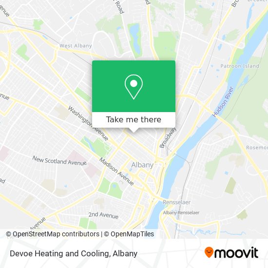 Devoe Heating and Cooling map