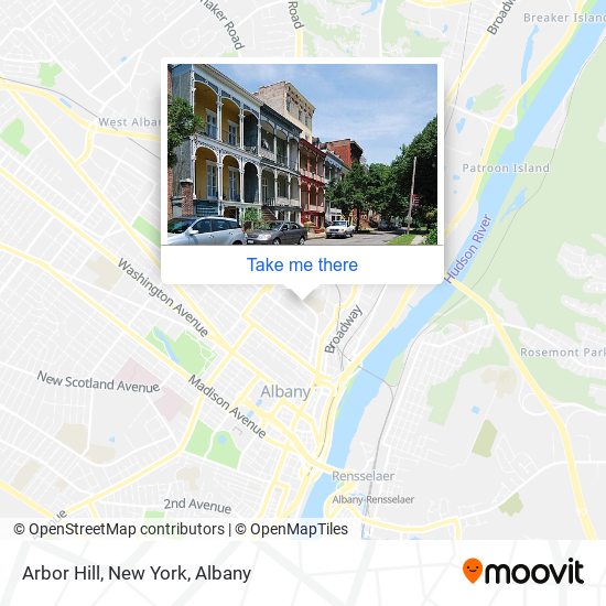 Arbor Hill, New York map