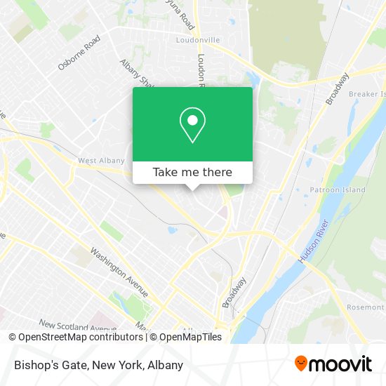 Mapa de Bishop's Gate, New York