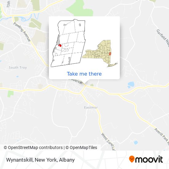 Wynantskill, New York map