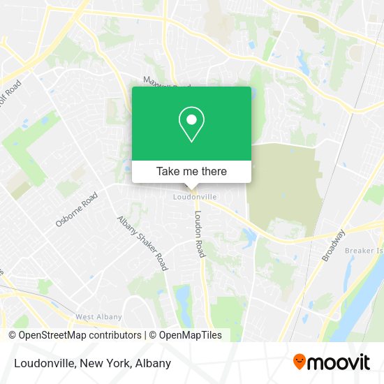 Loudonville, New York map