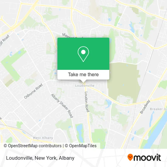 Loudonville, New York map