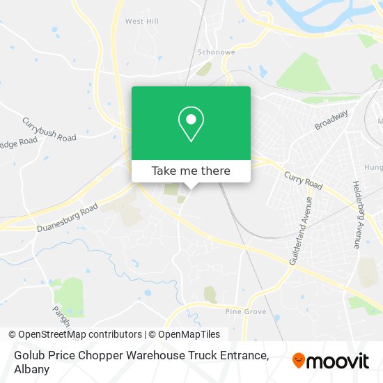 Mapa de Golub Price Chopper Warehouse Truck Entrance