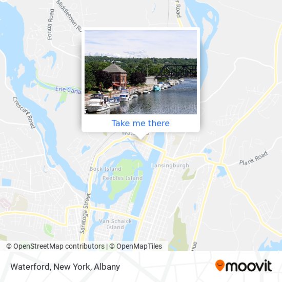 Waterford, New York map