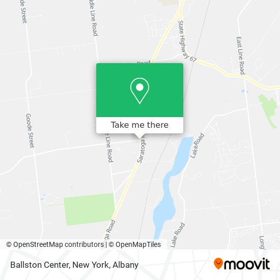 Mapa de Ballston Center, New York