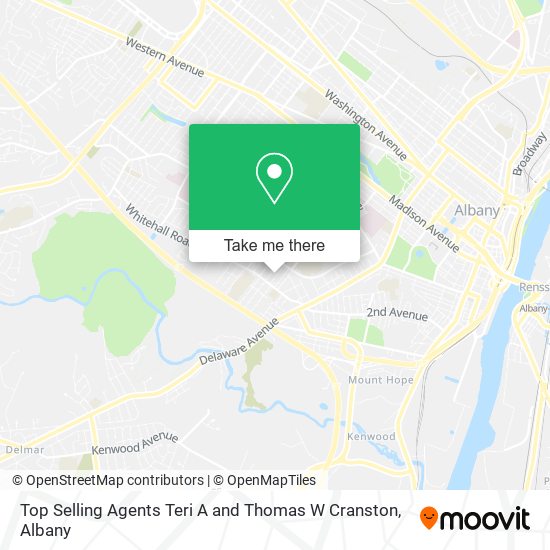 Mapa de Top Selling Agents Teri A and Thomas W Cranston