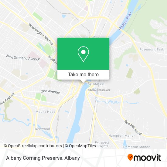 Albany Corning Preserve map