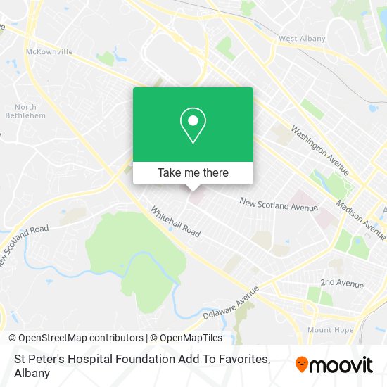 St Peter's Hospital Foundation Add To Favorites map