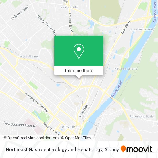 Northeast Gastroenterology and Hepatology map