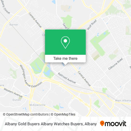 Albany Gold Buyers Albany Watches Buyers map