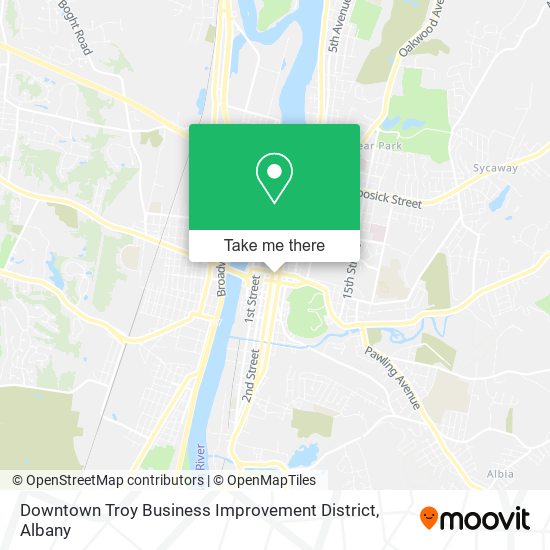 Downtown Troy Business Improvement District map
