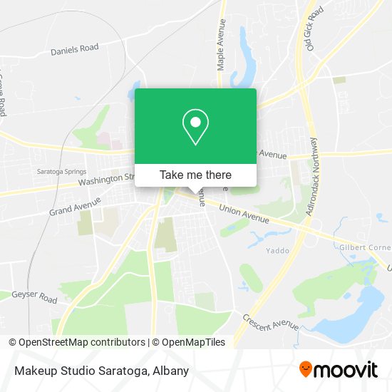 Mapa de Makeup Studio Saratoga