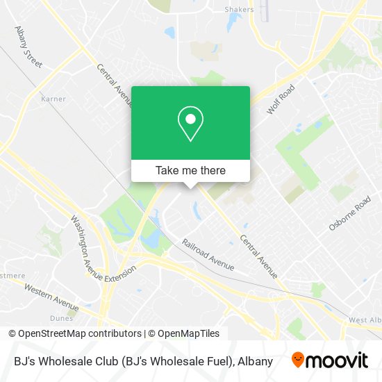BJ's Wholesale Club map
