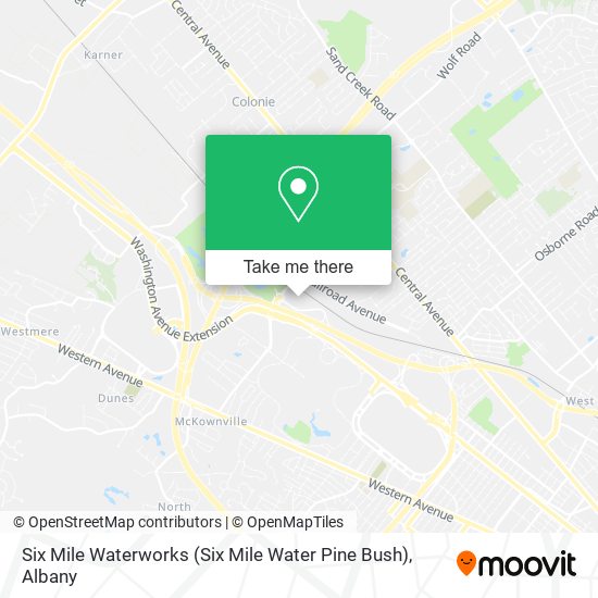 Six Mile Waterworks (Six Mile Water Pine Bush) map