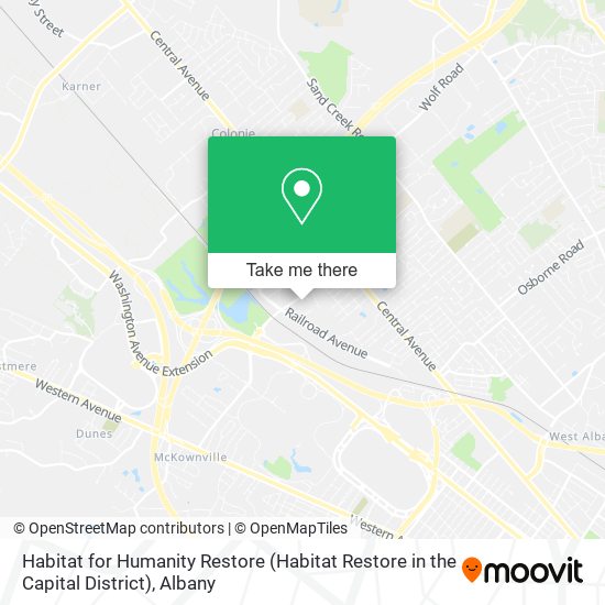 Habitat for Humanity Restore (Habitat Restore in the Capital District) map