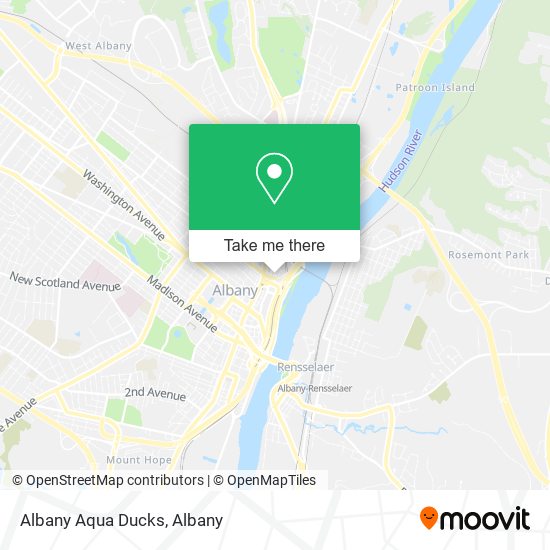 Mapa de Albany Aqua Ducks