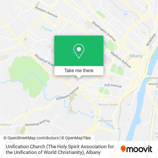 Mapa de Unification Church (The Holy Spirit Association for the Unification of World Christianity)