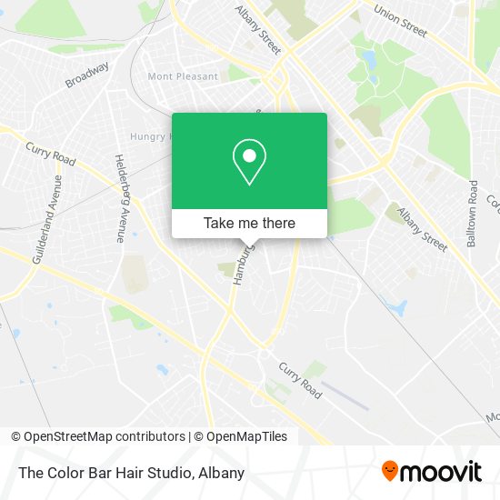 The Color Bar Hair Studio map