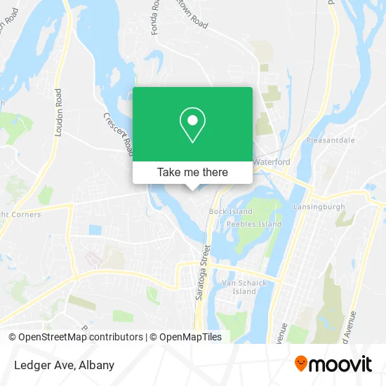 Ledger Ave map