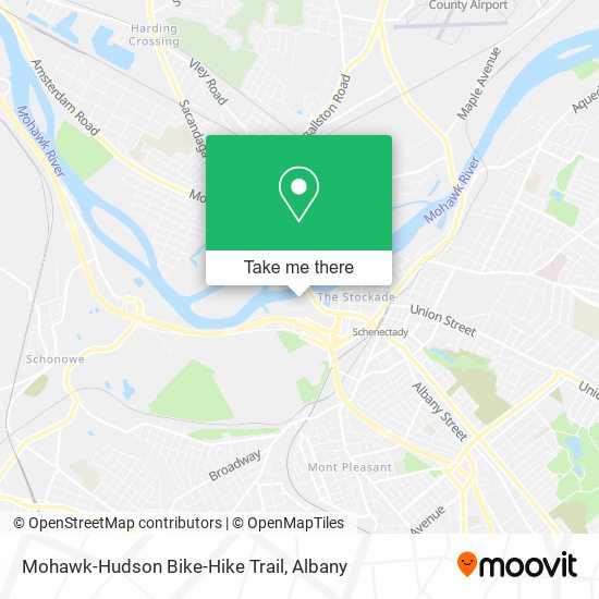 Mapa de Mohawk-Hudson Bike-Hike Trail