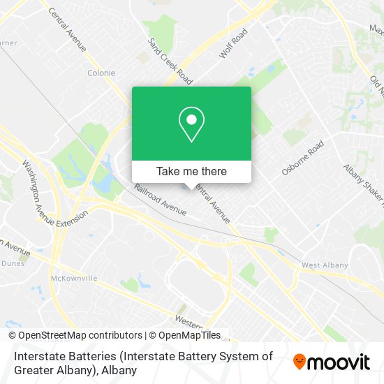 Mapa de Interstate Batteries (Interstate Battery System of Greater Albany)